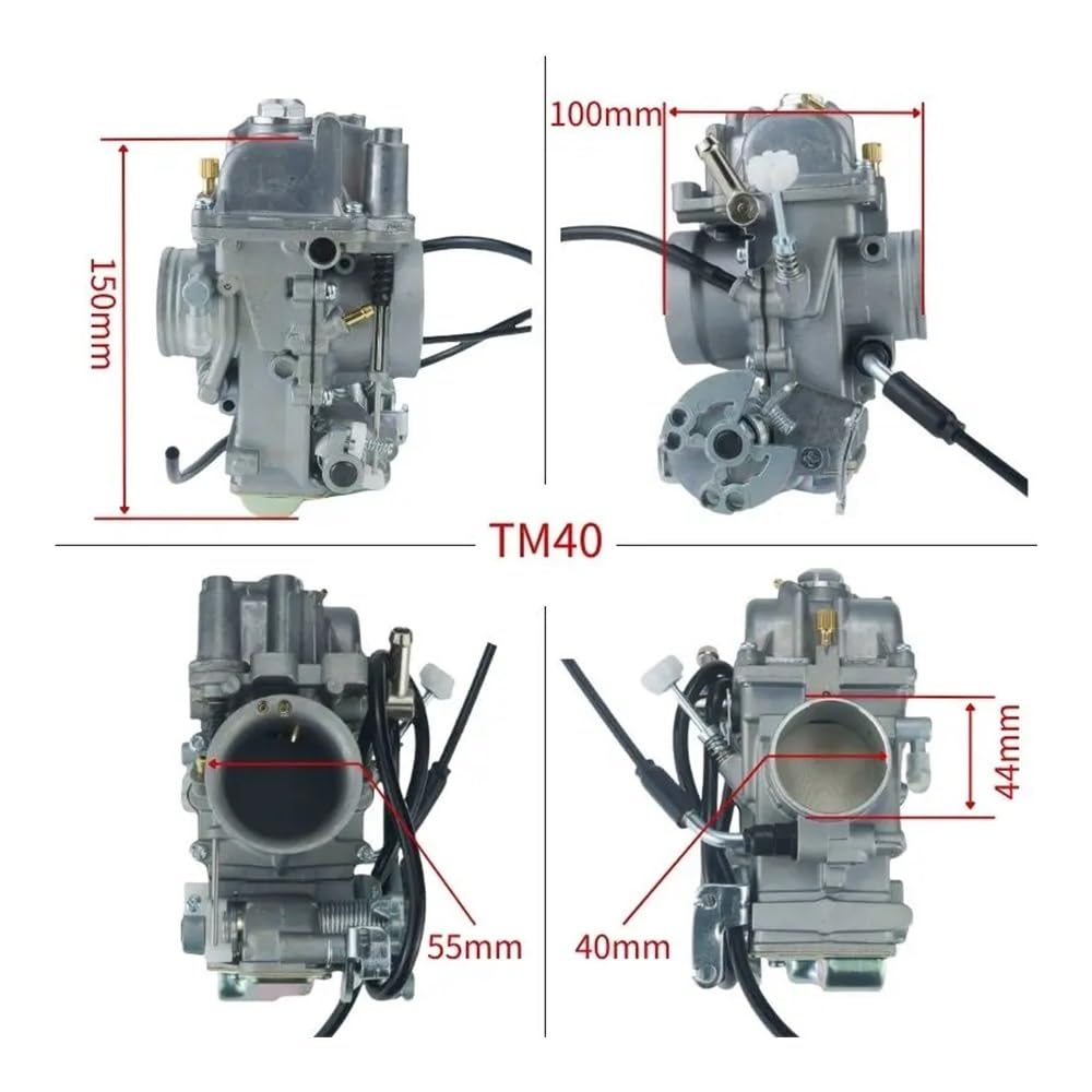 Amazon | TM40-6 キャブレター ミクニ TM40 40mm フラット
